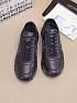 Кожаные кроссовки с мехом Premiata low-top - Navy