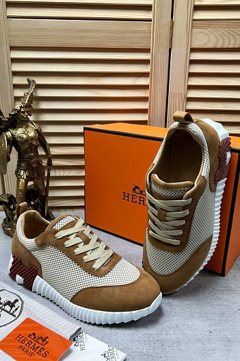 Мужские кроссовки Hermes Bouncing - Beige   