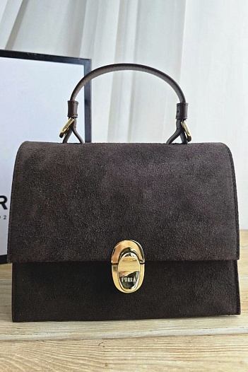 Замшевая сумка Furla Eclisse S 21x17 см   
