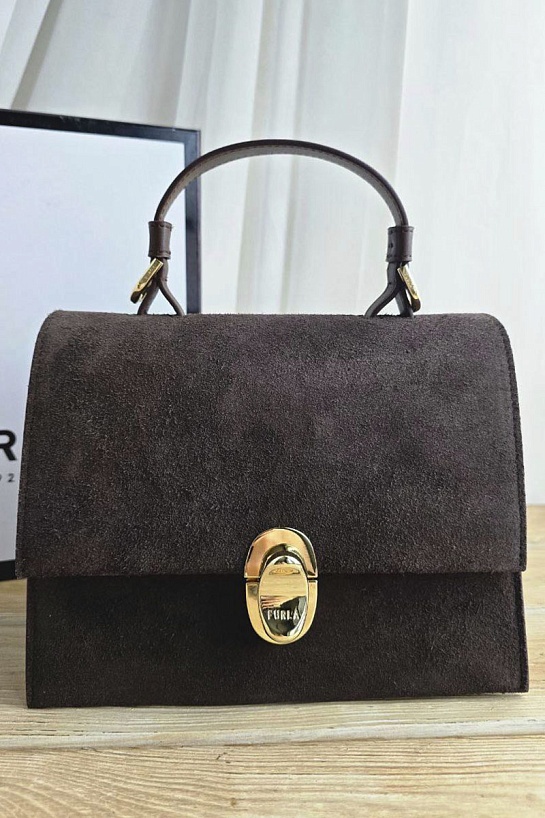 Замшевая сумка Furla Eclisse S 21x17 см