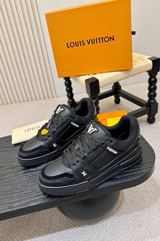 Мужские кроссовки Louis Vuitton Trainer - Black