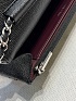 Кожаная сумка Chanel Wallet on Chain premium 19x12x4 см