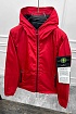 Мужская красная ветровка Stone Island compass-patch