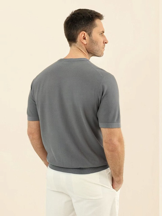 Мужская серая футболка Loro Piana premium