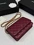 Кожаная сумка Chanel Wallet on Chain premium 19x12x4 см