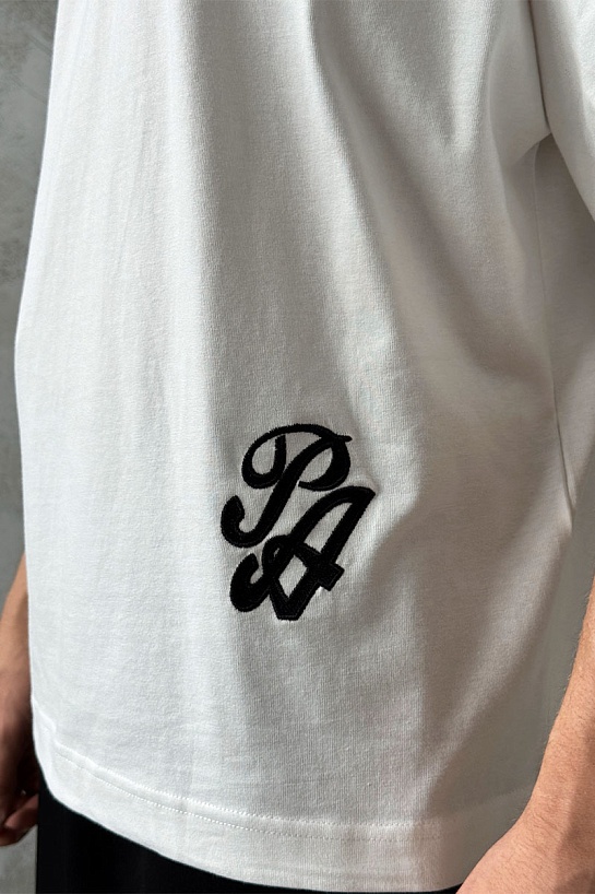 Белая оверсайз футболка Palm Angels