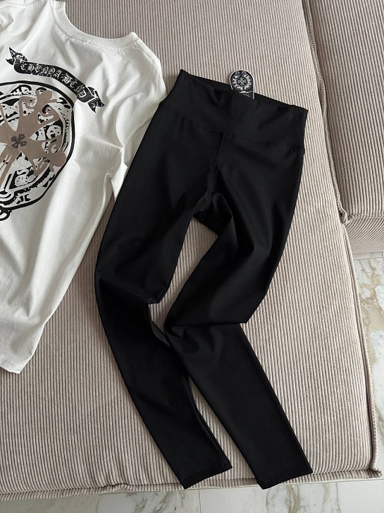 Женские черные леггинсы Chrome Hearts premium