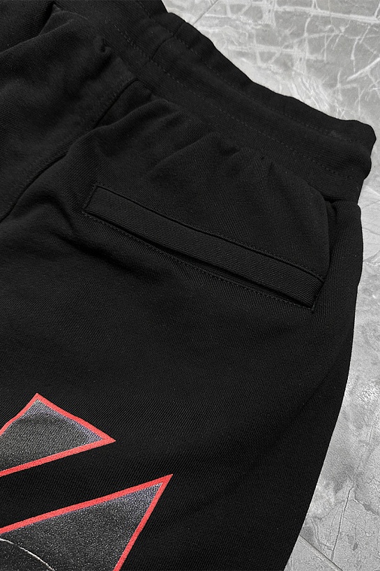 Мужские чёрные шорты Off-White Caravaggio Print