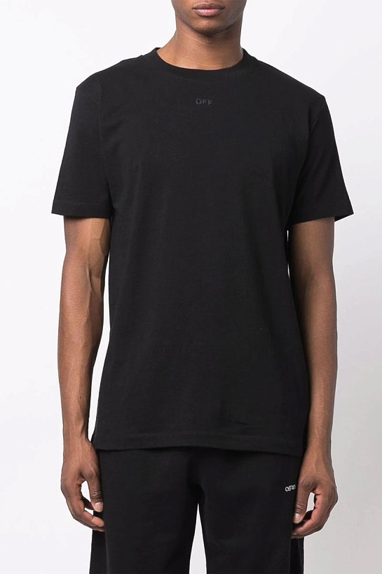 Чёрная оверсайз футболка Off-White Arrows-motif