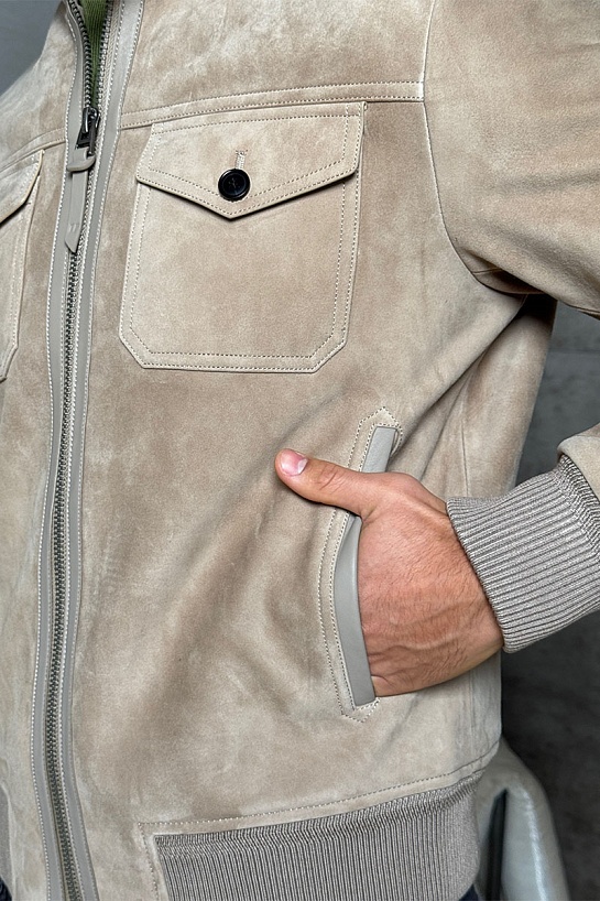 Мужская кожаная куртка Tom Ford premium