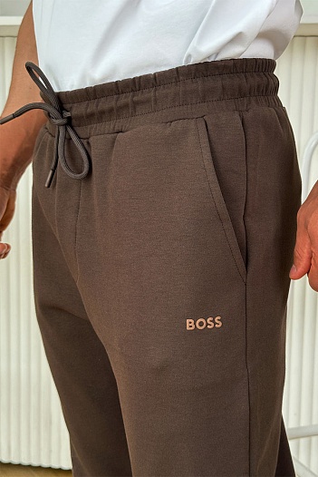 Спортивные штаны коричневого цвета Hugo Boss   