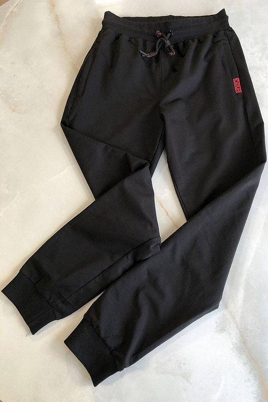 Мужские чёрные штаны Hugo Boss