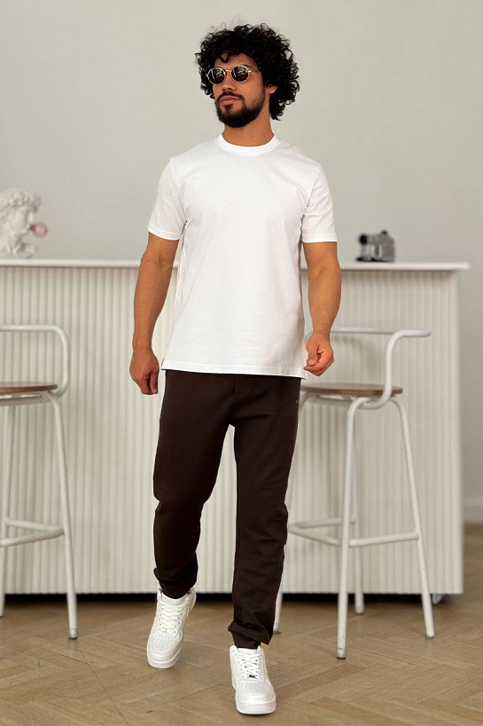 Мужская белая футболка Loro Piana