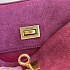 Замшевая сумка Balenciaga Rodeo 28x20 см - Cherry