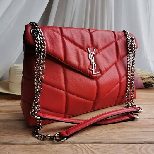 Женская сумка Yves Saint Laurent Loulou 36x22 см - Red   