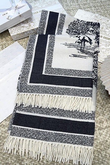 Шарф Dior Dioriviera Toile de Jouy Palms premium 140x140 см   