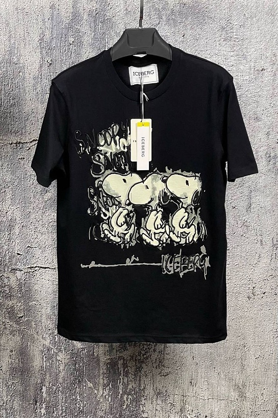 Мужская футболка Iceberg "Snoopy" - Black