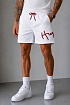 Мужские белые шорты Hugo Boss Dugo logo-embroidered