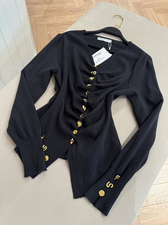 Женская кофта серого цвета Schiaparelli Premium