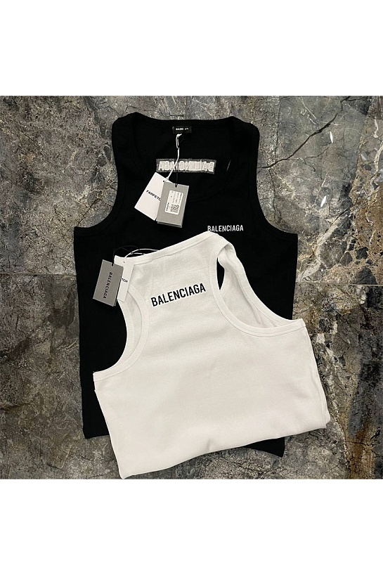 Мужская майка Balenciaga чёрного цвета