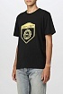 Мужская чёрная футболка Saint Laurent Paris logo-print