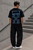Оверсайз чёрная футболка Off-White Marker