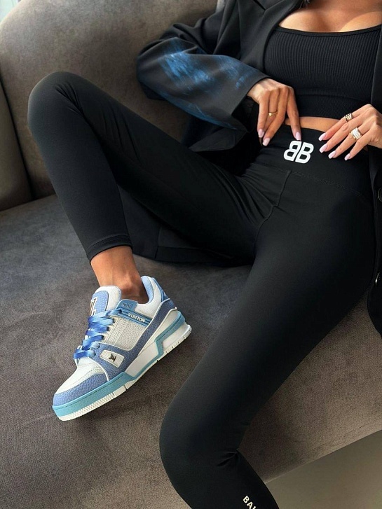 Женские черные леггинсы Balenciaga premium