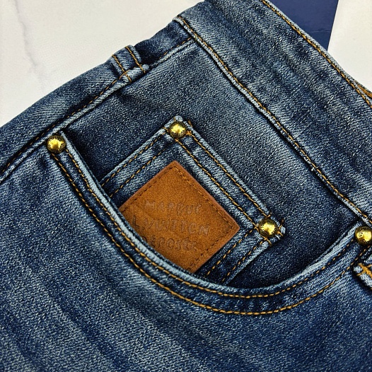 Мужские синие джинсы Louis Vuitton Premium   