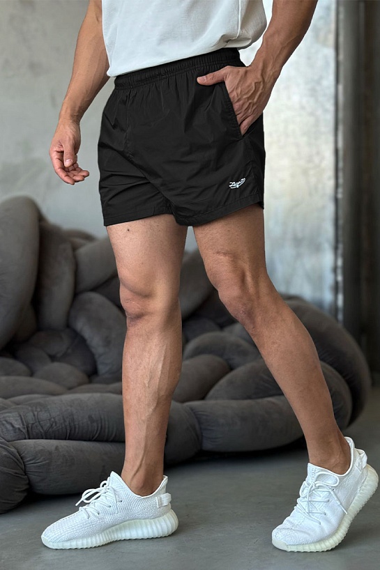 Мужские чёрные шорты Zegna