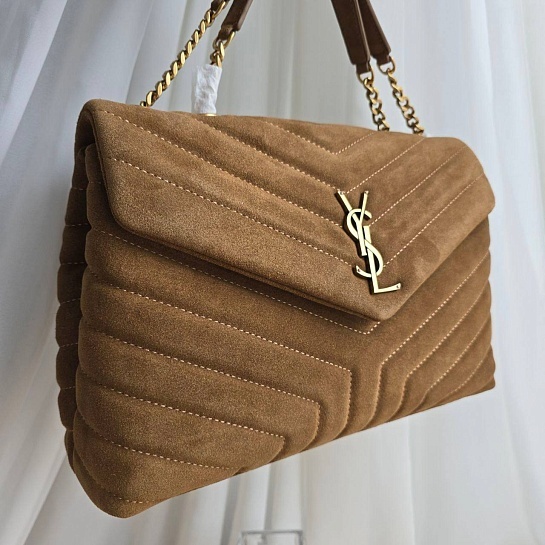 Замшевая сумка Yves Saint Laurent 32x23 см