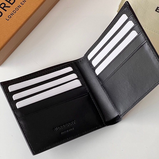 Кожаный кошелёк Burberry Premium 11x10 см   