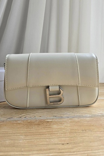 Кожаная сумка Balenciaga Hourglass 22x13 см   