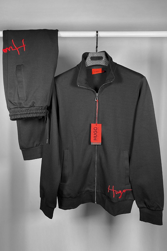 Мужская чёрная кофта Hugo Boss