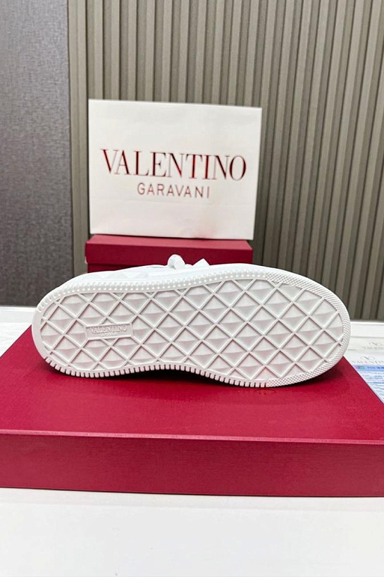 Кожаные кроссовки Valentino One Stud XL - White