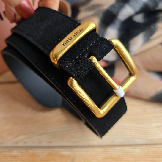 Замшевый ремень MIU MIU