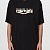 Чёрная футболка Versace Space gold logo-print