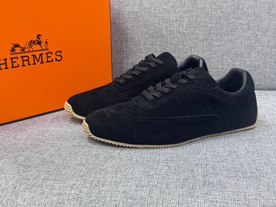 Мужские замшевые кроссовки Hermes Master