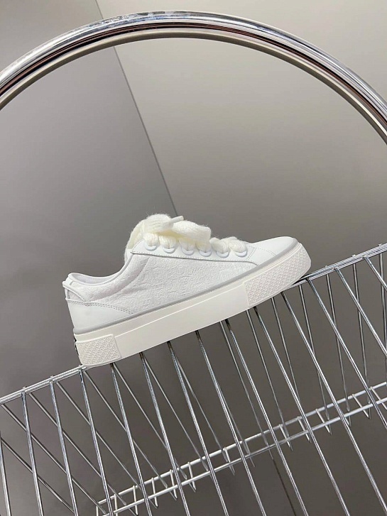 Женские комбинированные кроссовки Dior - White