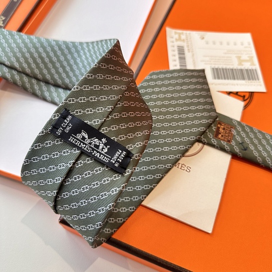 Галстук Hermes Jetez l'Ancre premium - Grey