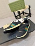 Комбинированные кроссовки Gucci GG Screener - Black