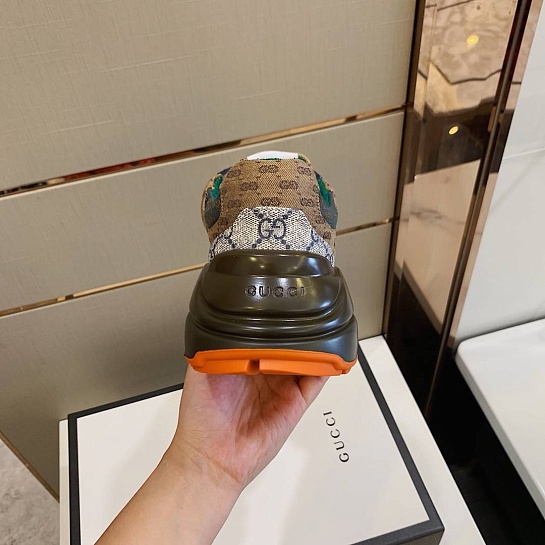 Мужские кроссовки Gucci Rhyton - Brick Red