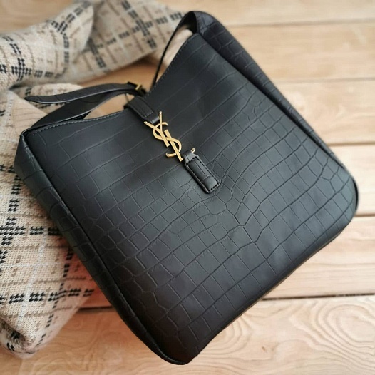 Женская сумка Yves Saint Laurent Le 5 a 7 Supple 28x24 см - Black   