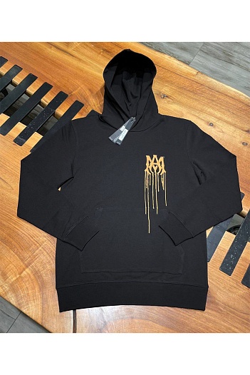 Мужское худи Amiri чёрного цвета logo-print   