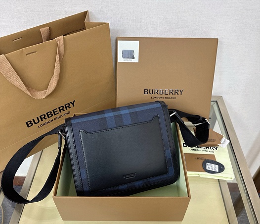Кожаная сумка Burberry Alfred Premium 25.5x21.5x6.5 см   