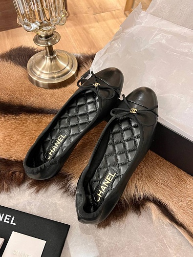 Женские балетки Chanel Flats - Black   