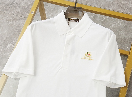 Мужское белое поло Loro Piana premium