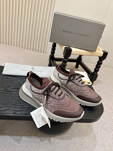 Мужские кроссовки Brunello Cucinelli knitted   