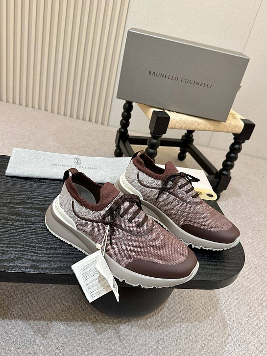 Мужские кроссовки Brunello Cucinelli knitted