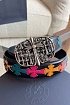 Кожаный ремень Chrome Hearts Cross Patch Cemetery premium