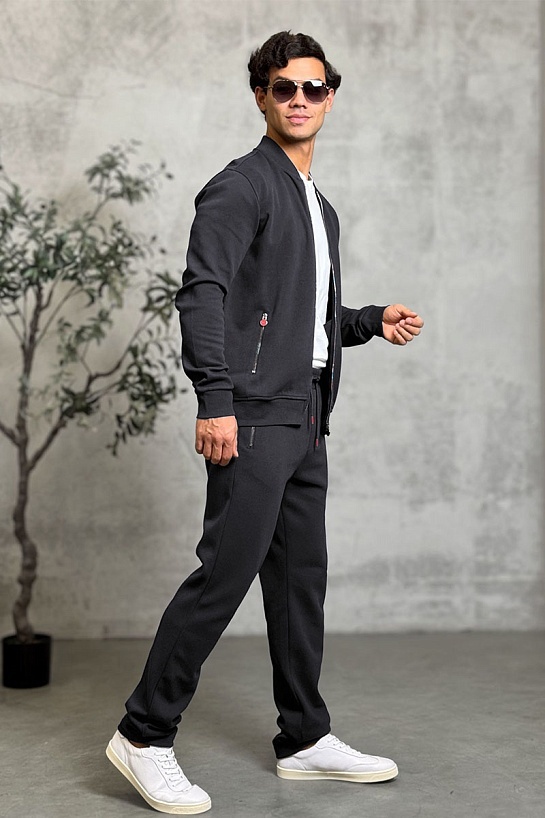 Кофта на молнии Kiton серого цвета